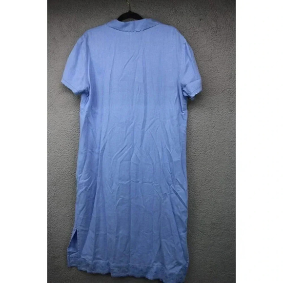 Talbots Linen Blend Midi Button Down Dress-Size 16 - Picture 12 of 15